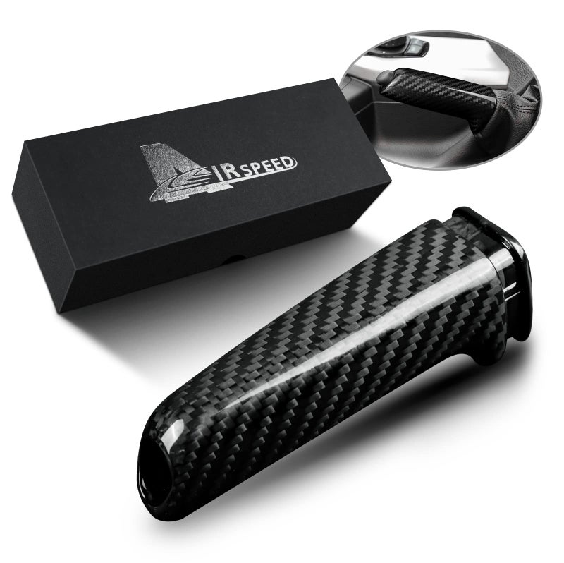 AIRSPEED Carbon Fiber Car Handbrake Cover Grip Handle Lever for BMW 1 2 3 4 Series F30 F10 F20 F21 F34 GT F32 F33 M3 M4 F80 F82 Accessories, Not for E Series - Image 1